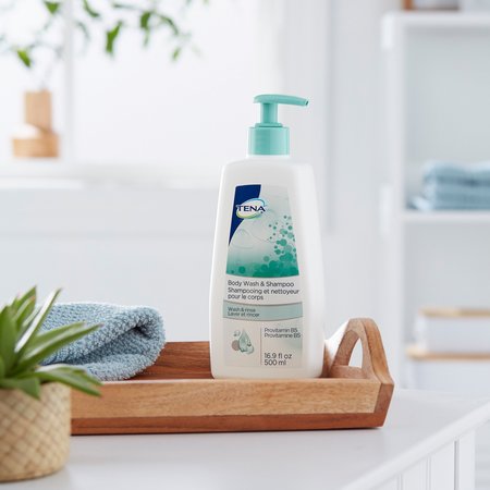 Tena ProSkin Shampoo&Body Wash Scented 16.9 oz., PK 10 64363
